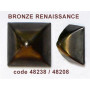 100 Clous tapissier Pyramide Fer Bronze Renaissance 13 mm