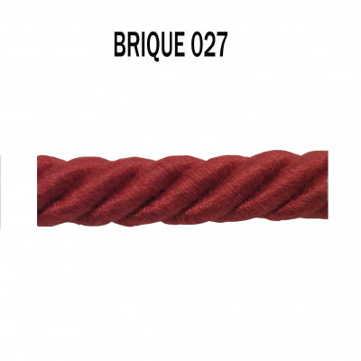Câblé 8 mm - 027 Brique