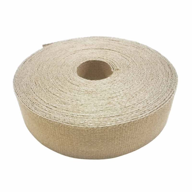 Sangle polyester souple blanche 25mm, rouleau de 100ml