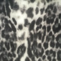 Tissu velours safari lince gris noir Froca