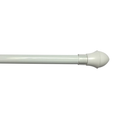 Barre de vitrage "bistro" blanche ø13mm - 75 cm à 120 cm