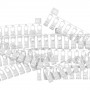 250 Glisseurs asymétrique pour rail rideau CS - Blanc