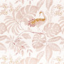 Tissu aspect lin Izu rose Camengo