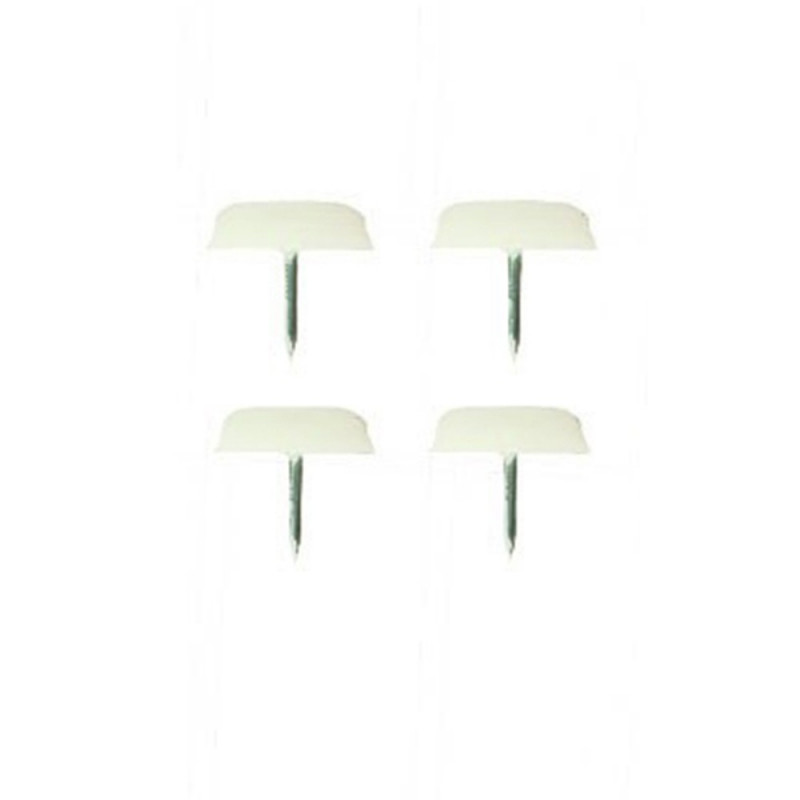 Lot de 80 Patins Glisseur Barrette Blanc à clouer,Long 49 mm,Larg 15,,épais 6 mm Lot de 80 Patins Glisseur Barrette Blanc à clouer,Long 49 mm,Larg 15,,épais 6 mm