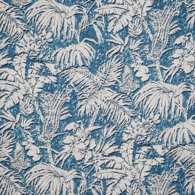 Tissu lin Botanica Barbades bleu hawaï Nobilis