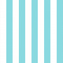 Toile transat rayures blanc/turquoise - 43 cm