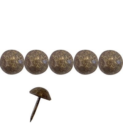 1000 Clous tapissier Bronze Doré Perle Fer 11mm