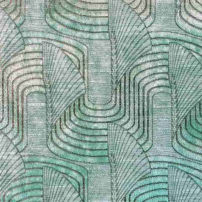 Casal - Tissu Lalique, Céladon, au mètre pour rideaux et sièges