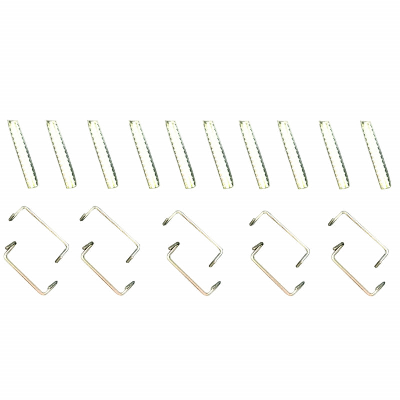 Lot De 100 Agrafes à Chaud En Acier Inoxydable 0.6mm/0.8mm - Pour Soudure Plastique Et Réparation Pare-Chocs Voiture