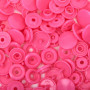 25 boutons pression sans couture rose 12,4 mm