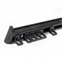 Rail rideau DS noir sur mesure avec accessoires Forest de 191 cm à 580 cm