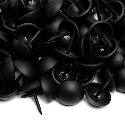 500 Clous tapissier Noir Mat Perle Fer 16 mm