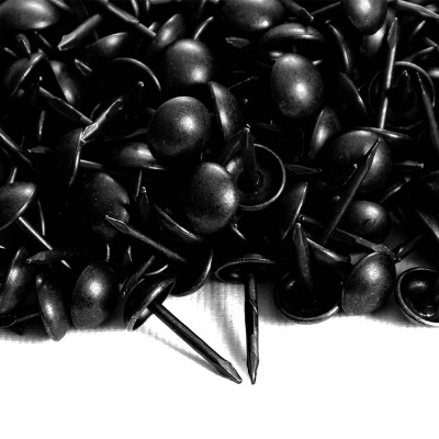 1000 Clous tapissier Noir Mat Perle Fer 8 mm