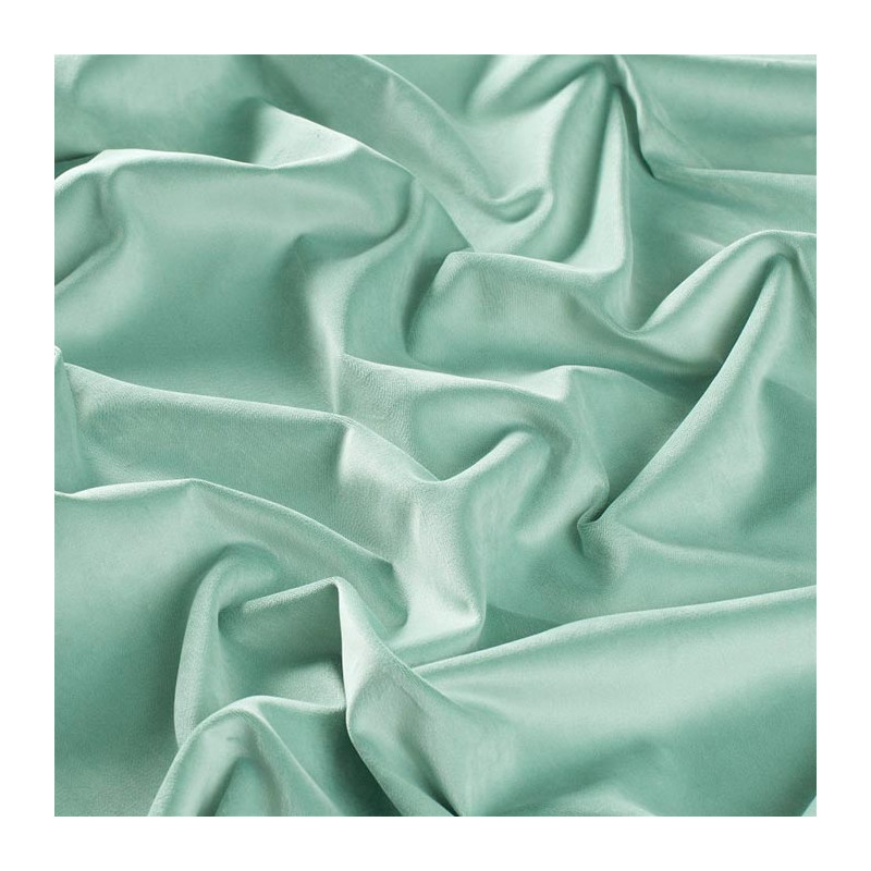 Tissu Velours Lisse Vert Menthe Glacé - 1.45m De Large, 40m De Long, Pour Rideaux, Canapé, Déco