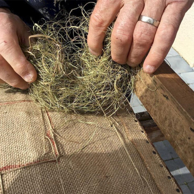 crin végétal en 3,5 kg tapissier garniture fauteuil tapisserie traditionnelle 