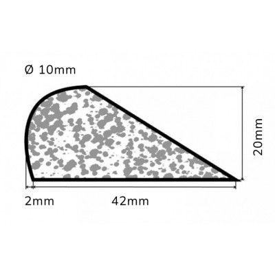 Bourrelet profilé mousse PR102 - le mètre