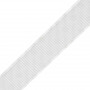 Velcro® autocollant 20 mm Blanc partie crochet - Au mètre