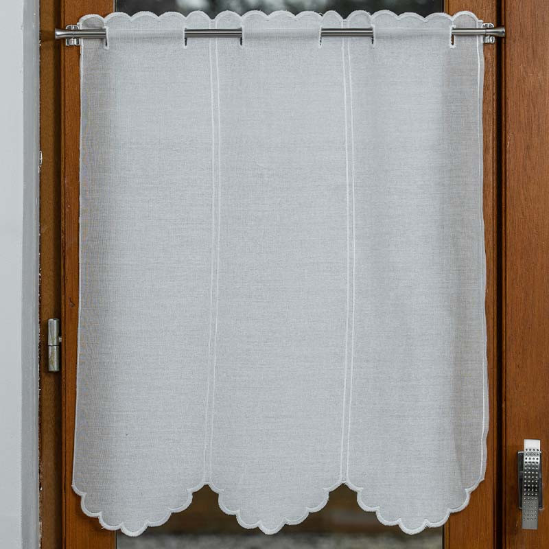 Rideau Auto-adhésif Pour Meuble De Cuisine - Sans Perçage - Tissu Polyester - Chat Noir - 60x90cm
