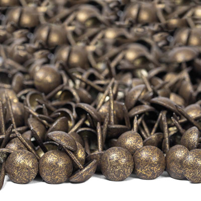 25000 clous tapissier Bronze Doré Perle Fer 10,5mm