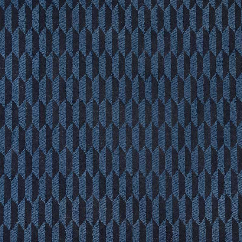 Abat-jour Tambour En Tissu Géométrique 30 Cm - Fait Main - Bleu - NEUF